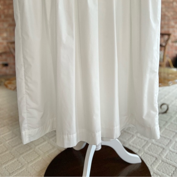 En Saison Midi Dress White Tiered Puff Short Sleeve Midi XS Babydoll Open Back - Picture 14 of 17